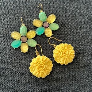 Two pairs lucky brand earrings
